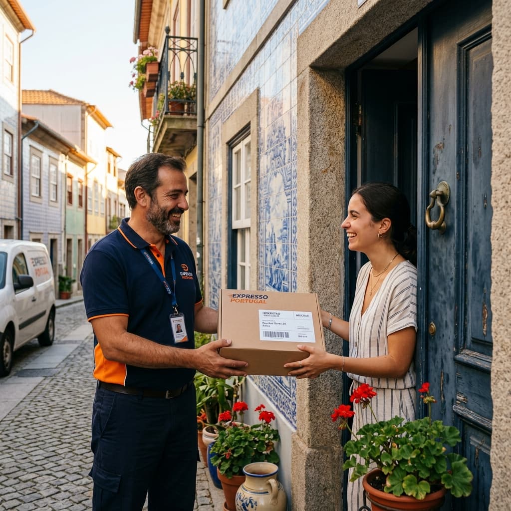Entrega ProntoGo à porta do cliente